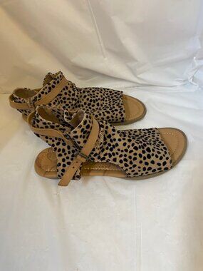 BLOWFISH Malibu Blumoon-leopard Print Sandals, Women's Size 8.5